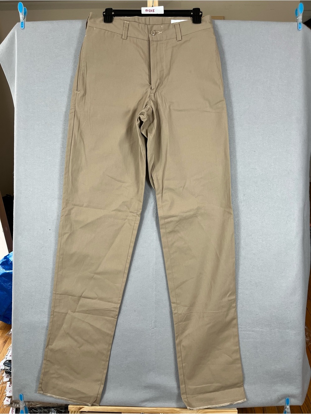 Jack Donnelly Men's Beige Twill Cotton Chino Pants Straight 30W Made in USA